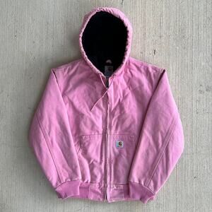 Carhartt Pink Hooded Work Jacket